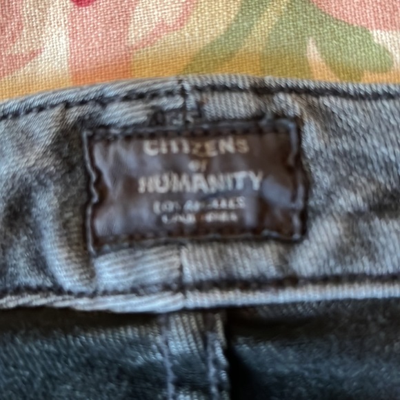CITIZENS OF HUMANITY Size 22W Rocket Ankle Skinny Black Stretch Jeans $188 NEW - Picture 11 of 16